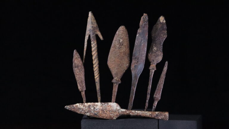 Iron arrowheads