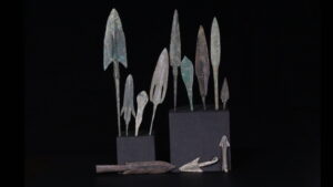 Historic bronze arrowheads